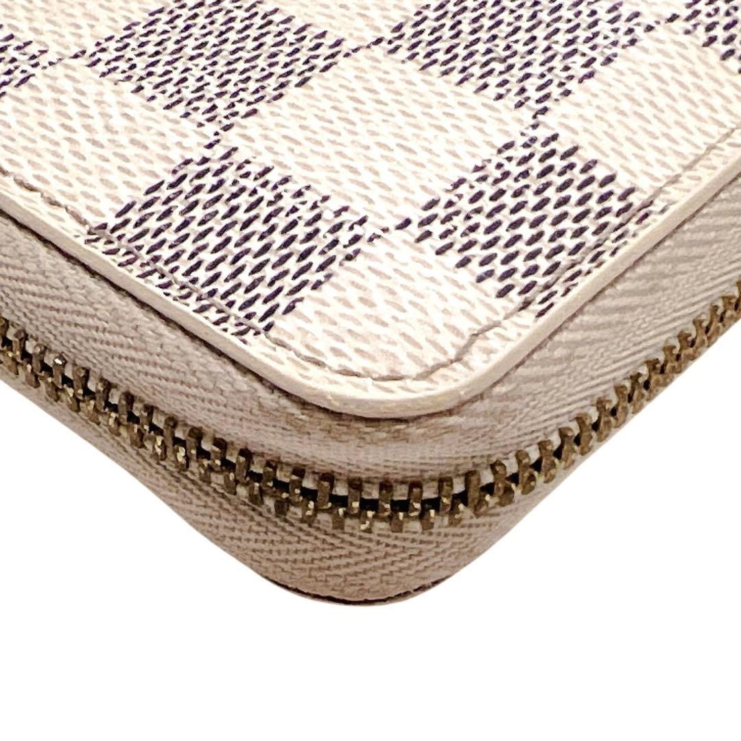 ルイヴィトン ケース ジッピーパース アズール 白 N63069