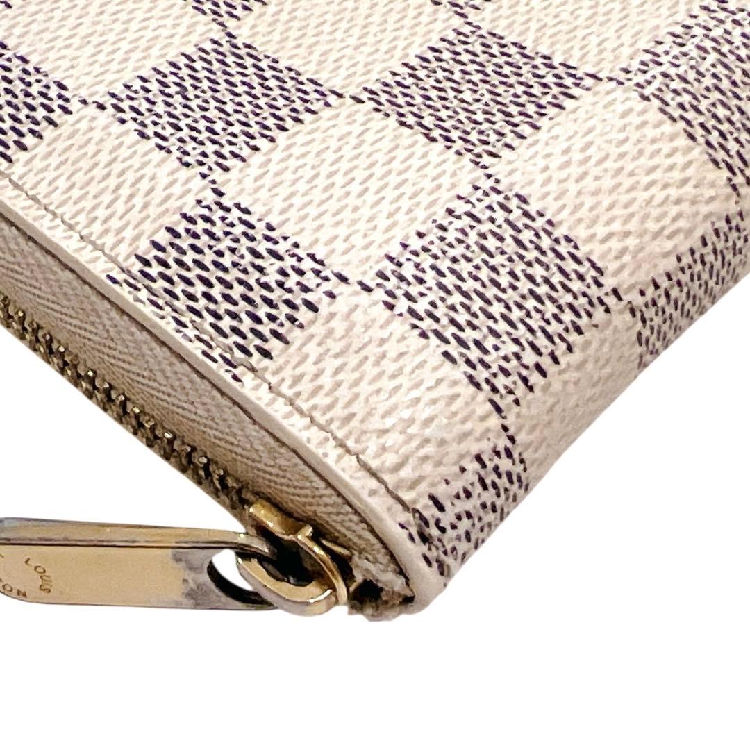 ルイヴィトン ケース ジッピーパース アズール 白 N63069