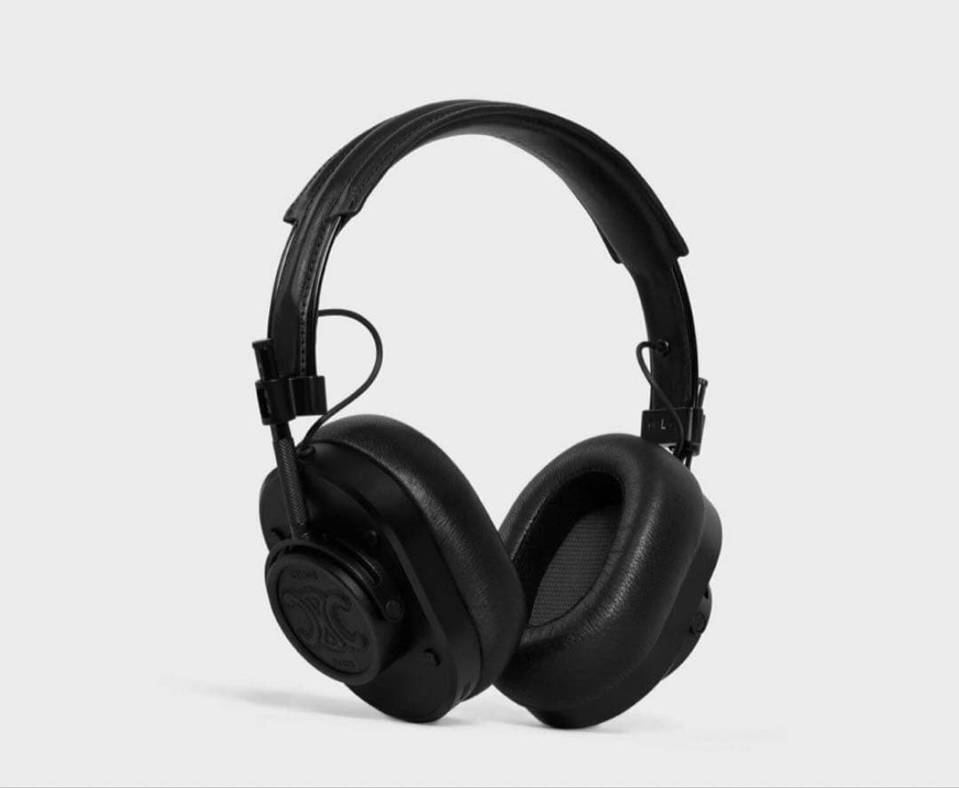 新品未使用ヘッドフォン／スムースカーフスキン＆ラムスキン CELINE刻印入り