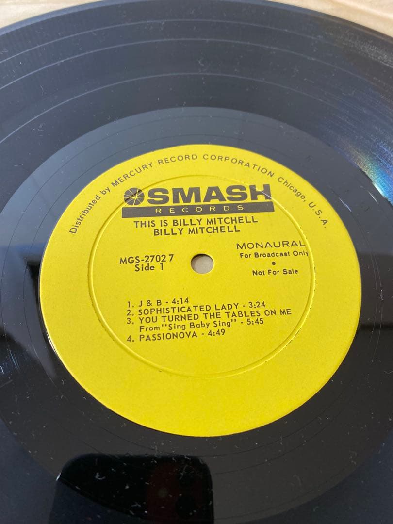 ジャズLP ディス・イズ・ビリー・ミッチェル　スマッシュ