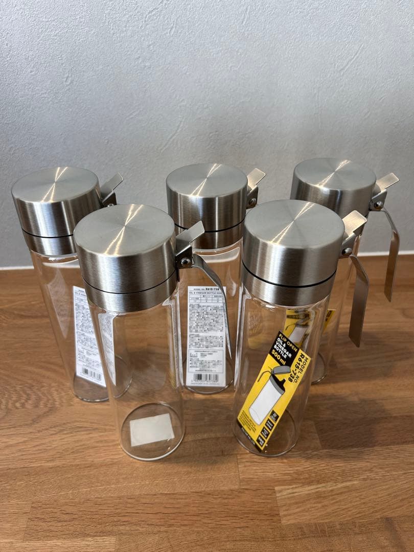 オイル&ビネガーボトル 500ml 5個セット