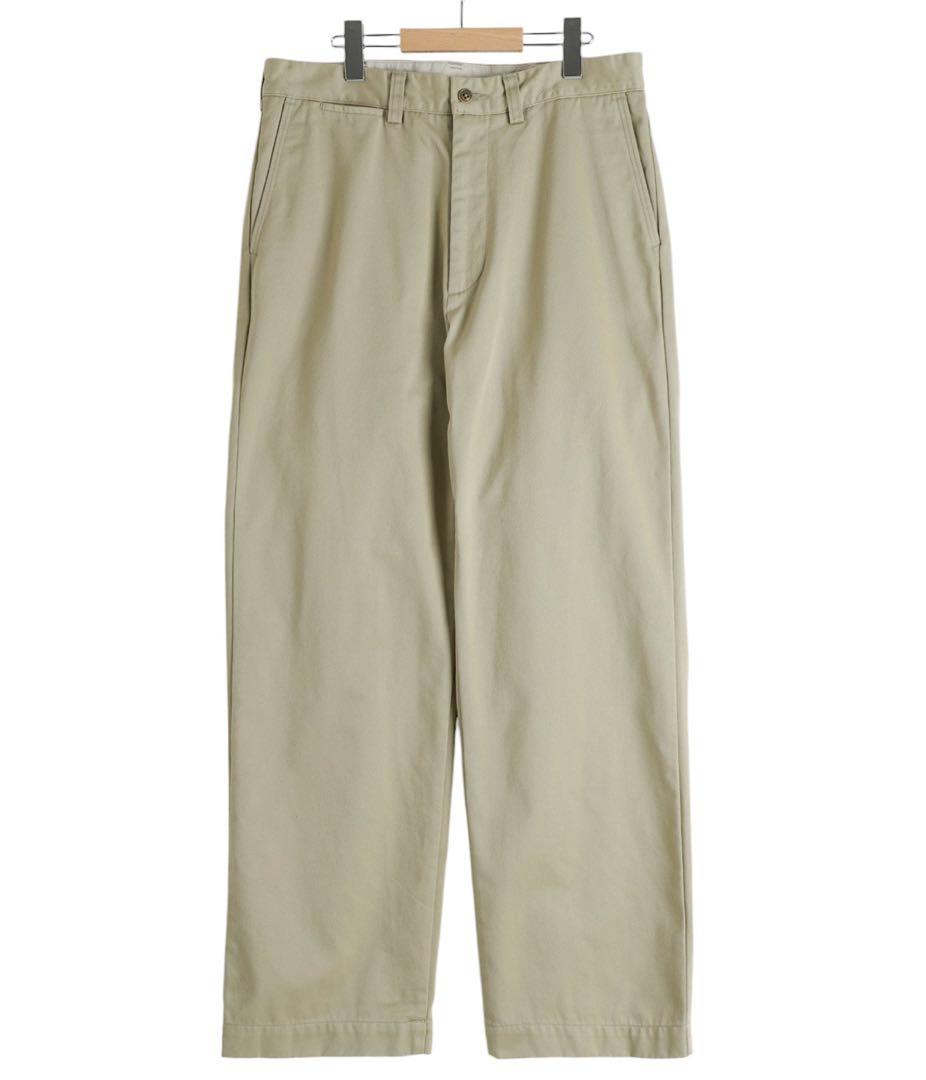 新品 ナナミカ ワイド チノパンツ KK カーキ　定価26400円 34