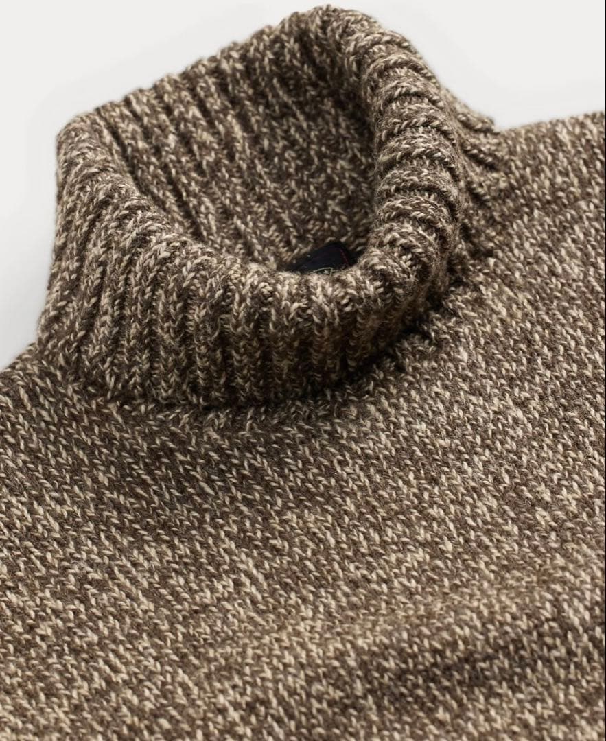 【RRL】マーブル タートルネック リブニット 長袖 セーター　25年モデル