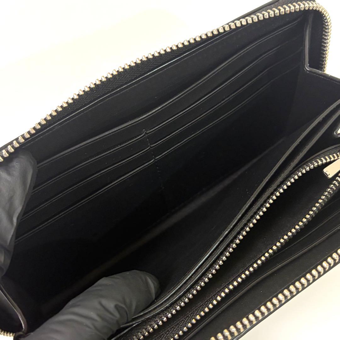 【美品】COACH コーチ 長財布 アコーディオンジップウォレット　ブラック