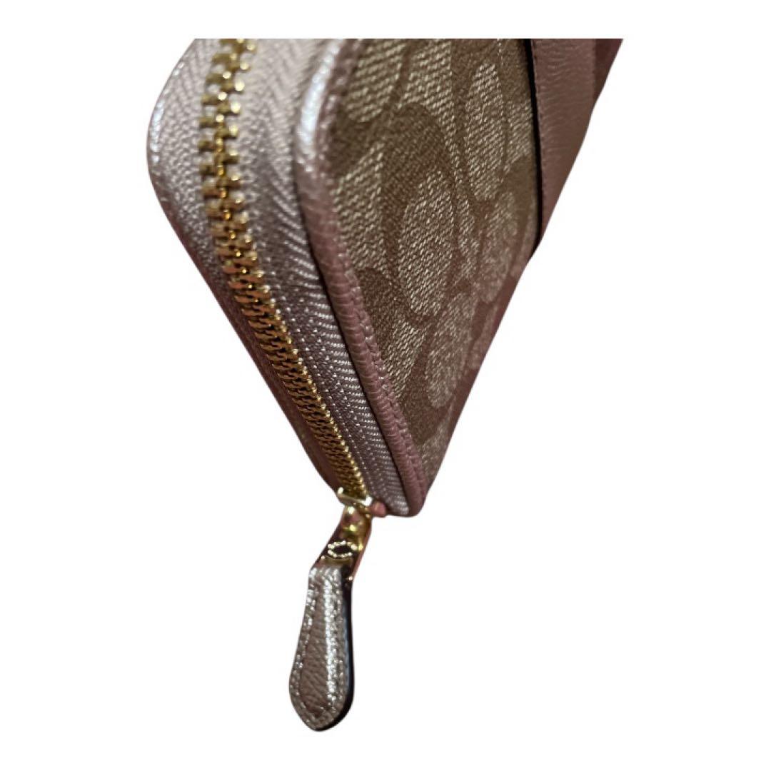 【新品未使用品】COACH 長財布 シグネチャー柄 ベージュ