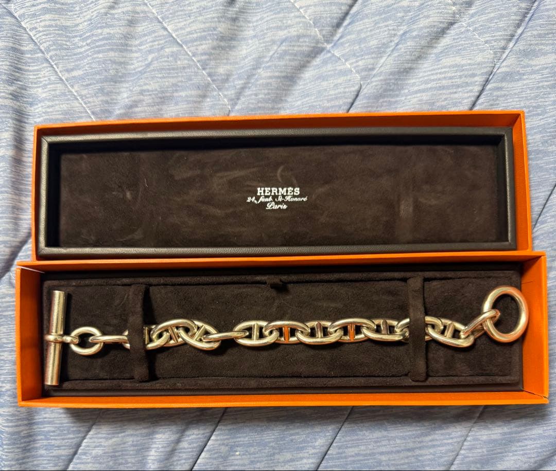 ✨希少✨ エルメス シェーヌダンクル ブレスレットTGM13コマ 本物