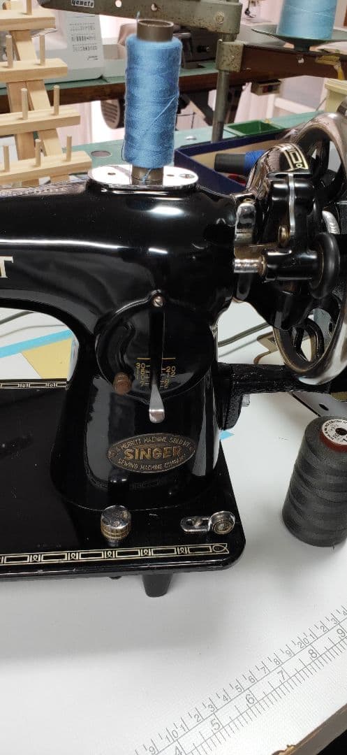 上下0番糸対応 手回しミシン　レザー