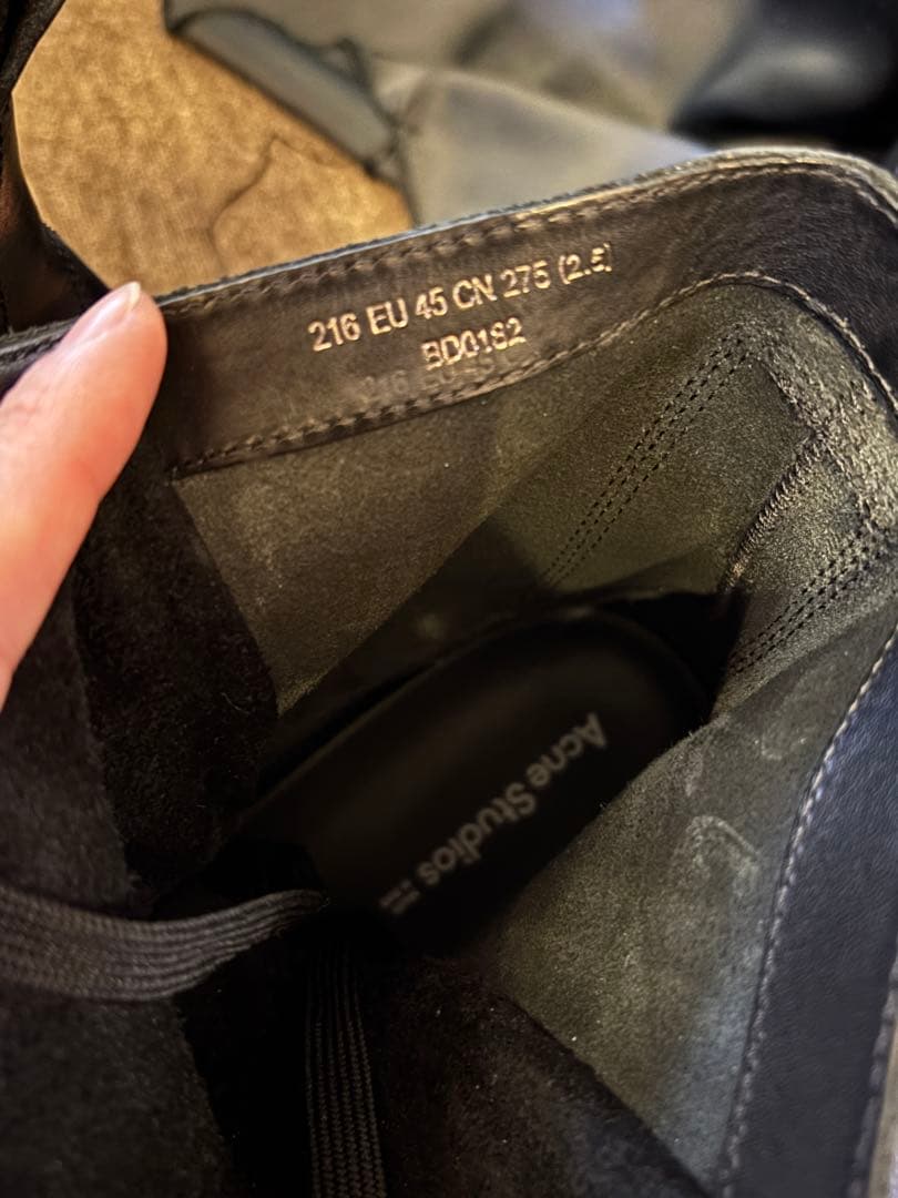 [最終価格]Acne Studios ラグソールアンクルブーツ 美品