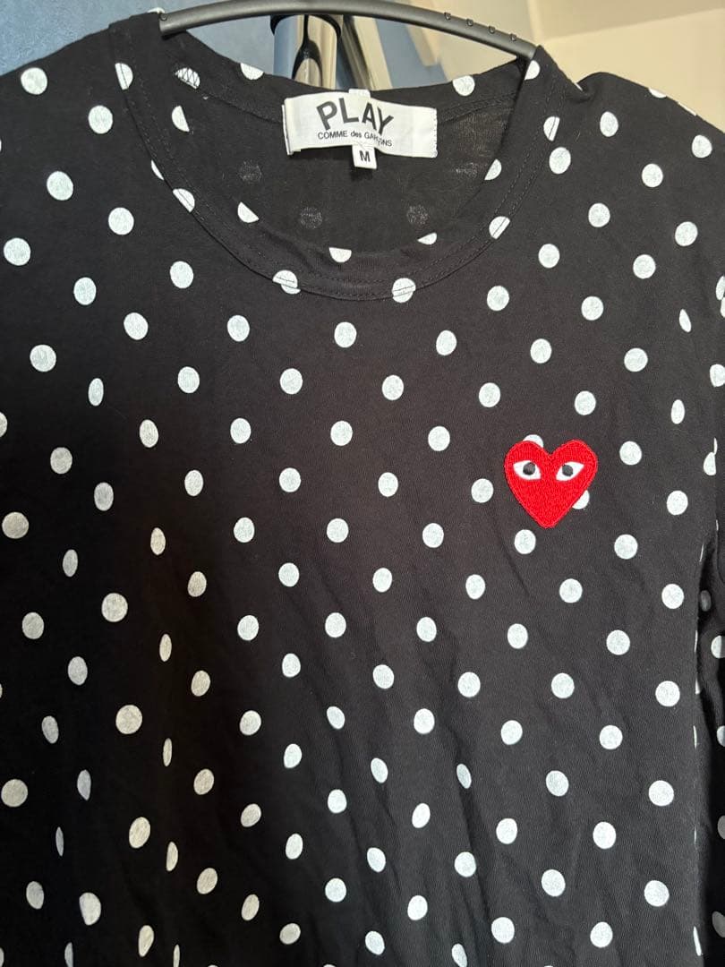 Comme des GARCONS PLAY ドット柄 長袖Tシャツ