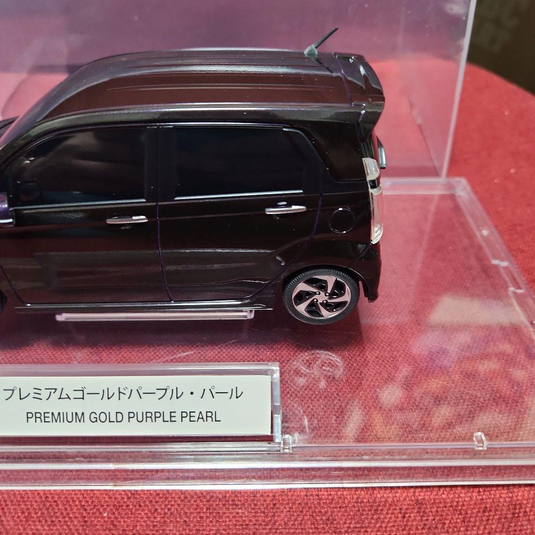 非売品ホンダ N-WGNカスタム カラーサンプル ミニカー パープル美品1/24