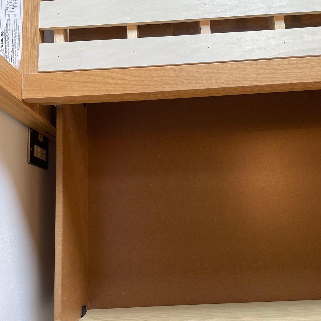 2020年購入【無印良品MUJI】木製ベッドダブル・オーク材 ベッド下収納2個付