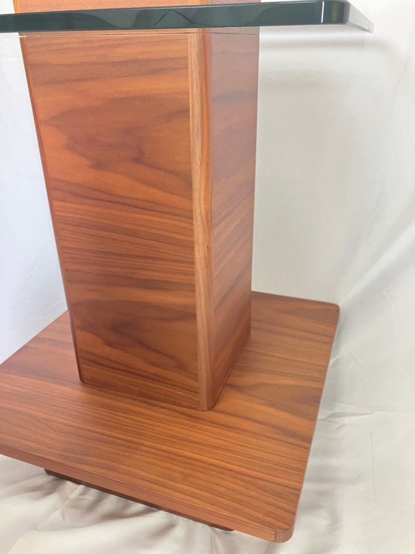 【美品】アルモニア　ガラスサイドテーブル