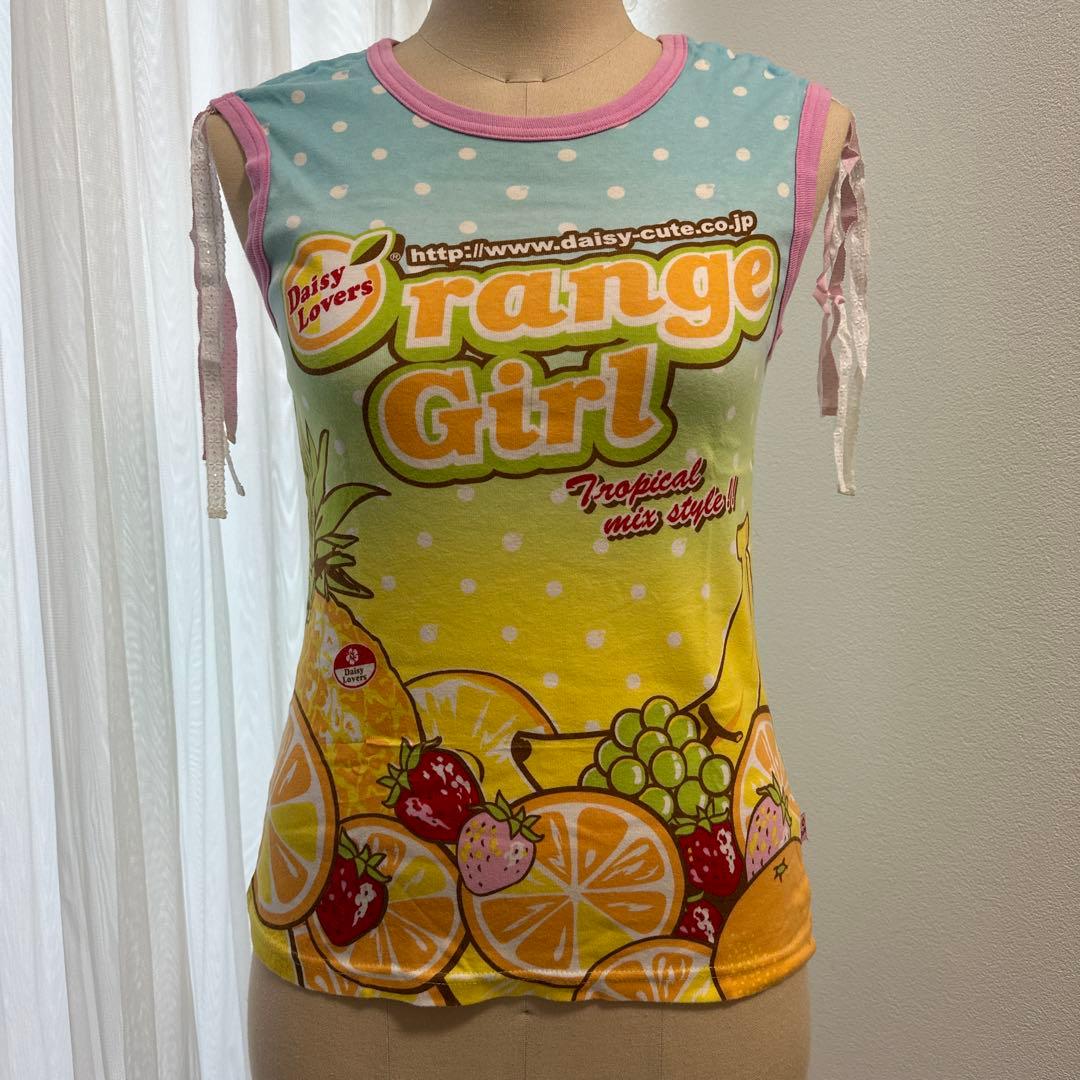 DAISY LOVERS　タンクトップ ノースリーブ　平成女児服 平成レトロ