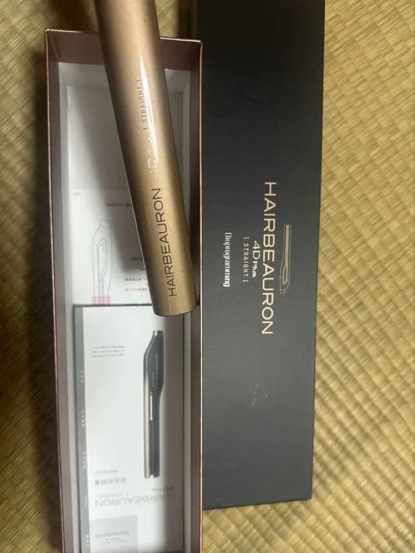 HAIRBEAURON 4D ストレートヘアアイロン ゴールド