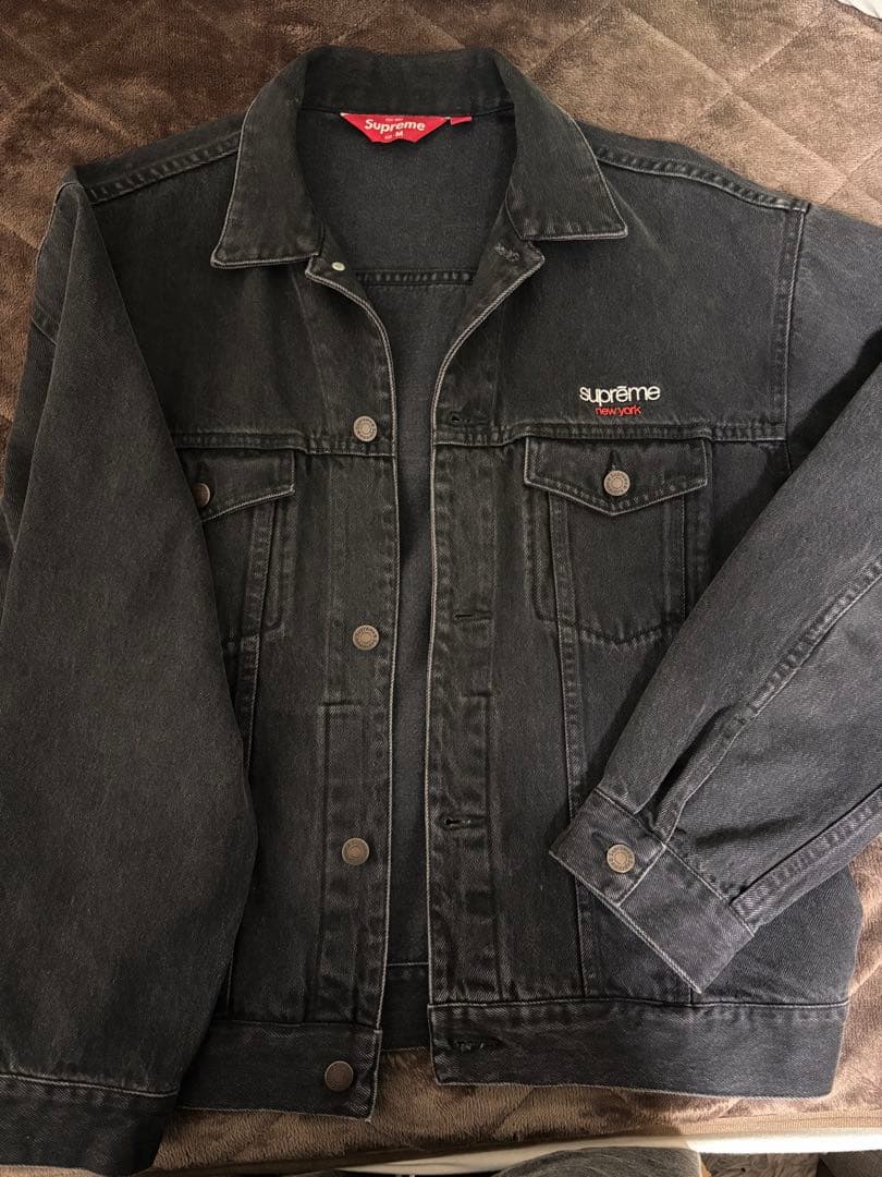 「破格❗️Supreme Denim Trucker Jacket \"Black\"