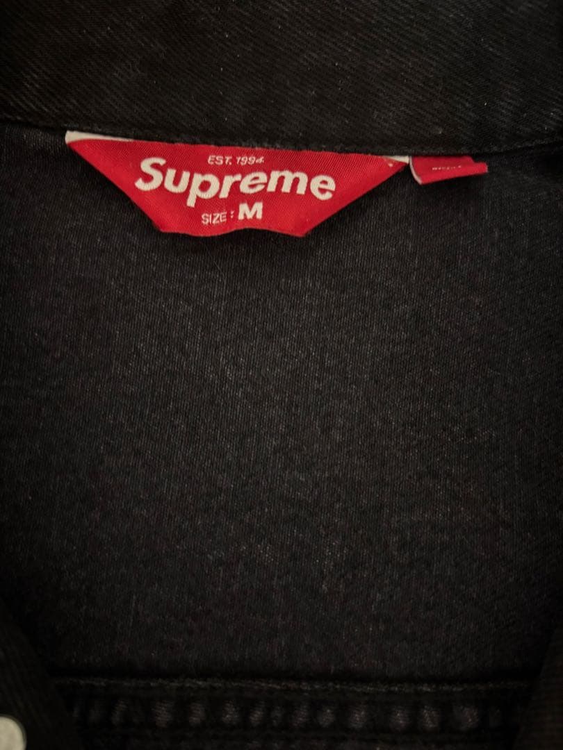 「破格❗️Supreme Denim Trucker Jacket \"Black\"