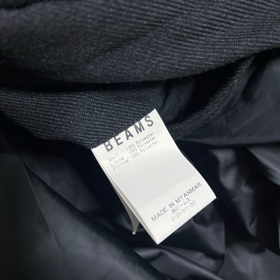 BEAMS ビームス メンズ TECHTWEED ダッフルコート M ブラック