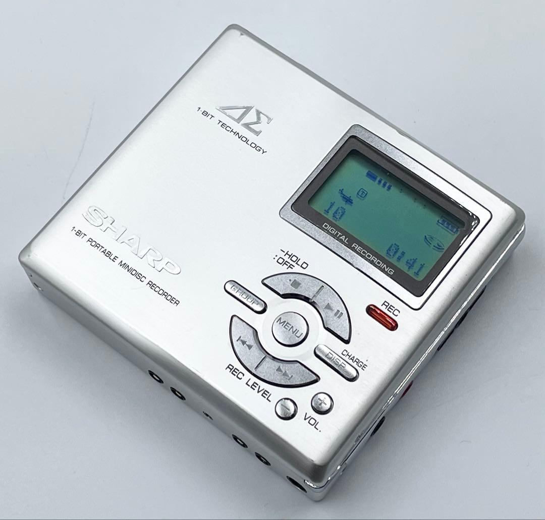 録音再生◯ 外観美品　SHARP MD-DR7 Auvi MDレコーダー