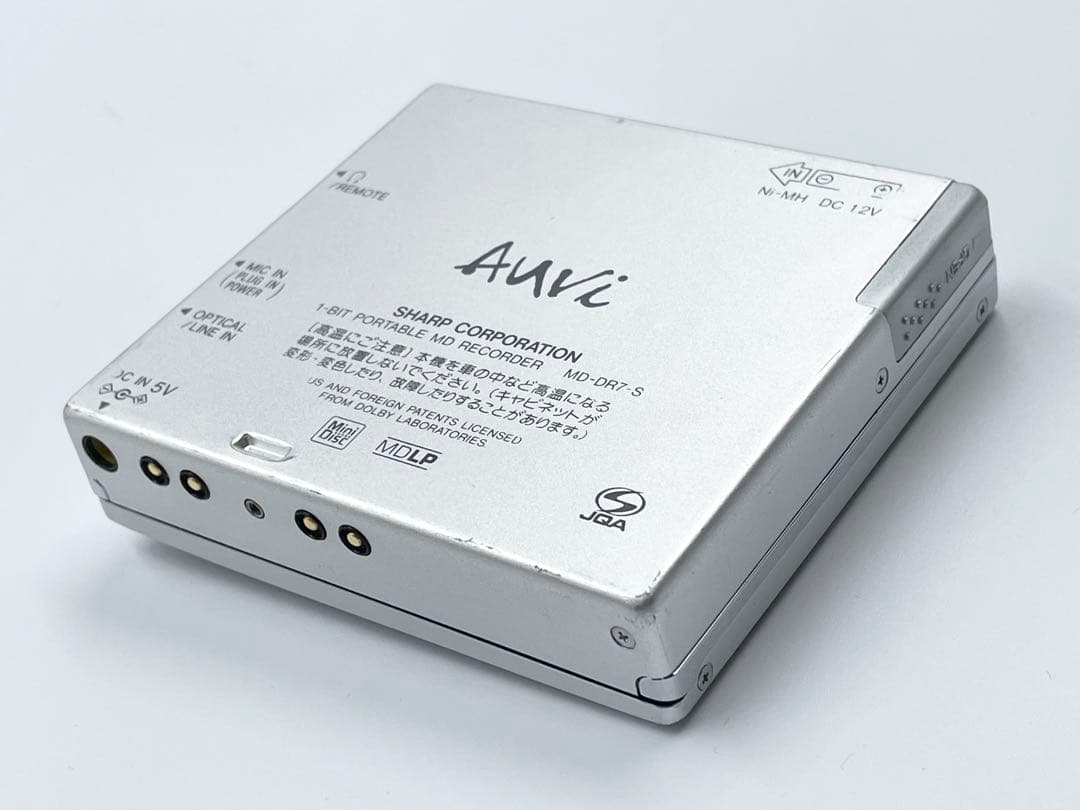録音再生◯ 外観美品　SHARP MD-DR7 Auvi MDレコーダー