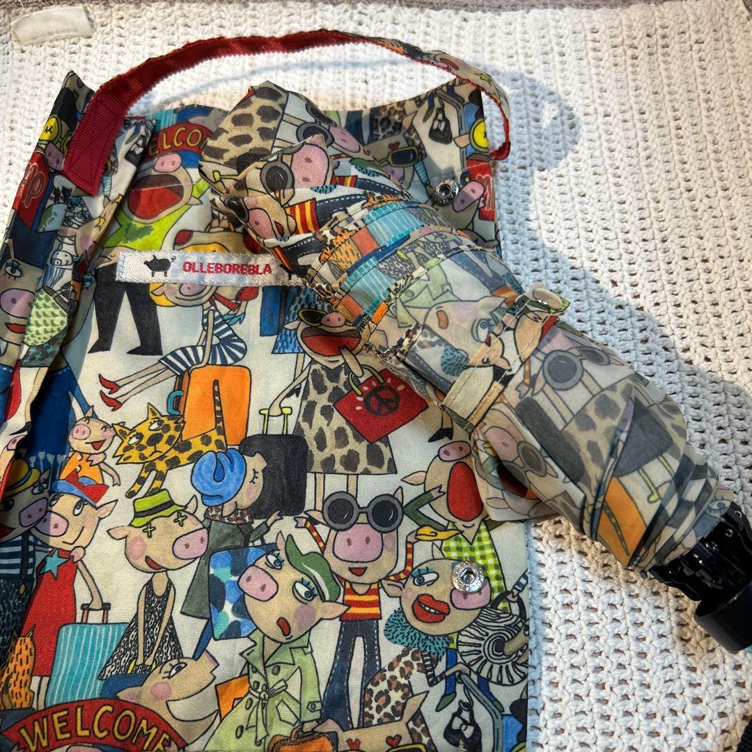 【ピンキー】 アルベロベロのケース付き折りたたみ傘