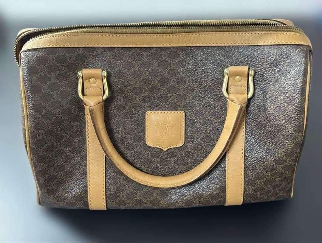 美品 CELINE セリーヌ パリス ビジネスバッグ レザー ブラウンイタリア製