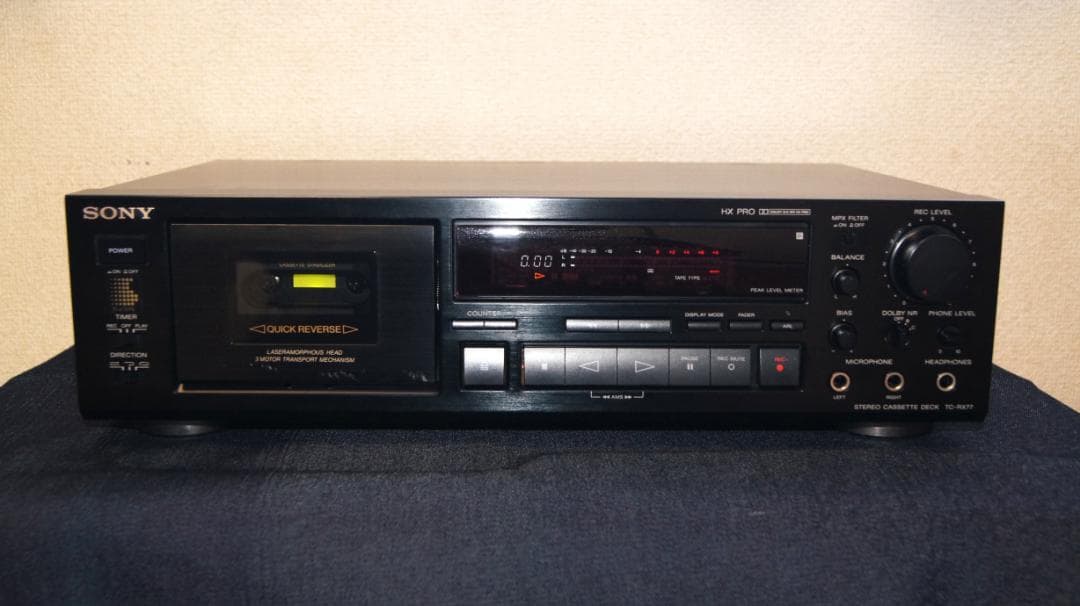ソニー　カセットデッキ　TC-RX77 整備動作品