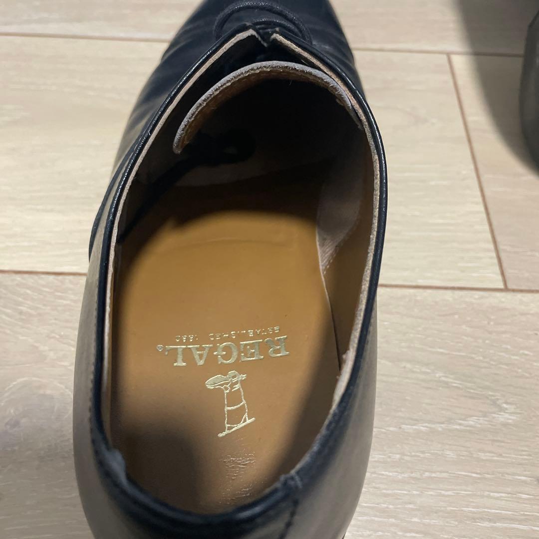 【美品】REGAL リーガル ビジネスシューズ ストレートチップ 25.5cm