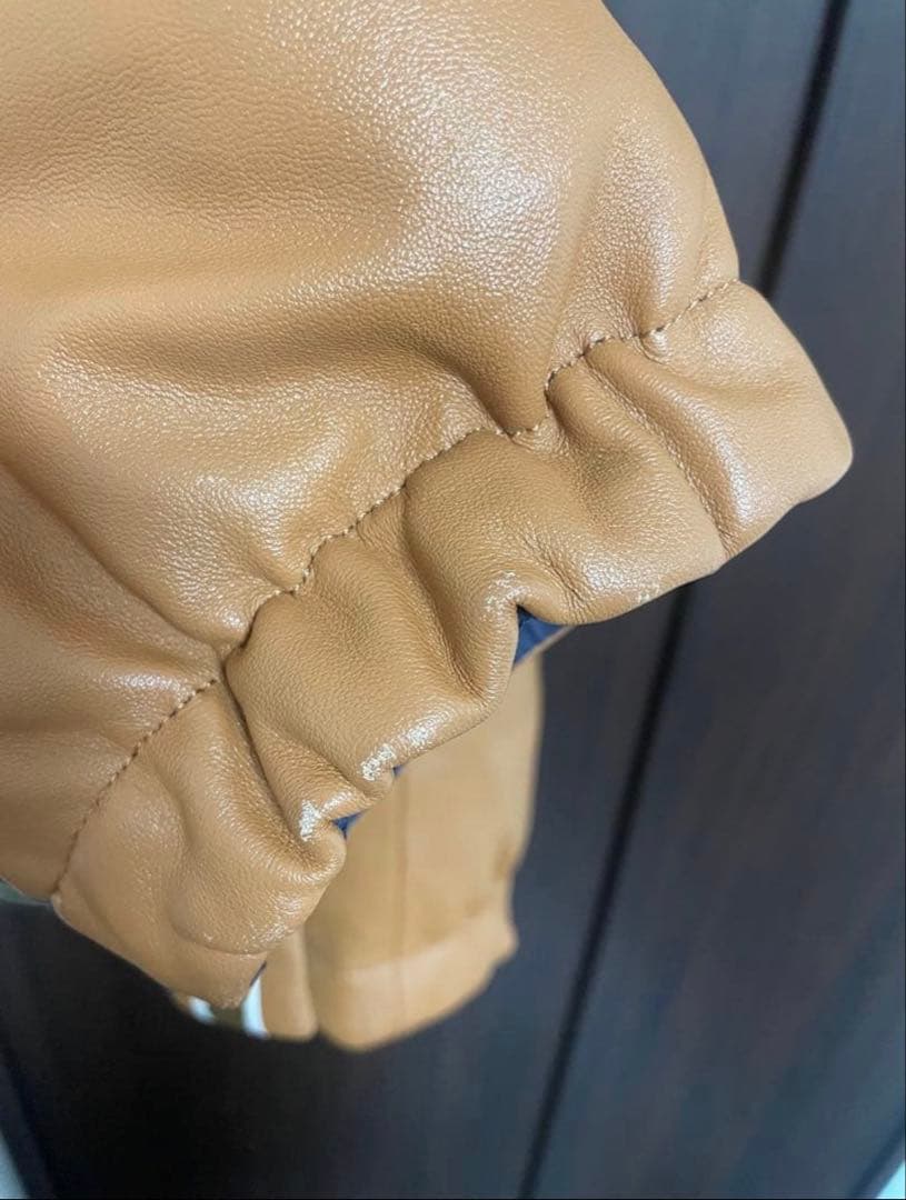 APE シープスキンレザーダウンジャケット　HERO キムタク着　エイプ　初期