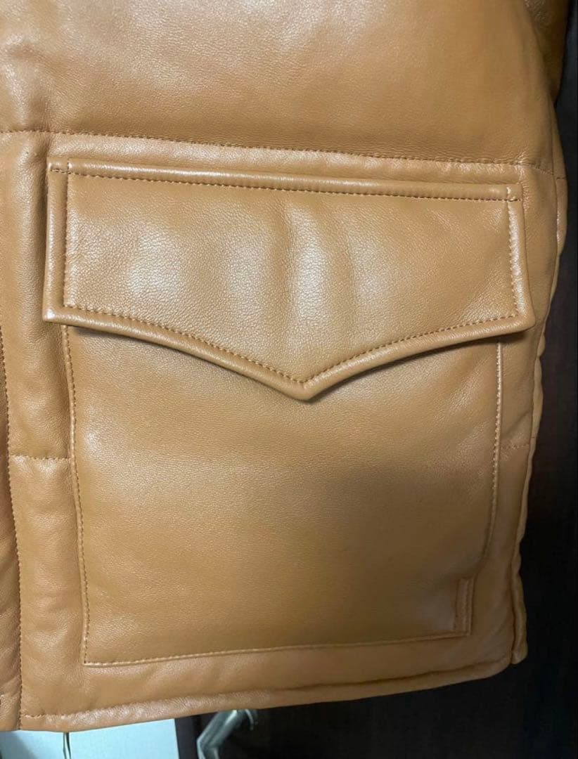 APE シープスキンレザーダウンジャケット　HERO キムタク着　エイプ　初期