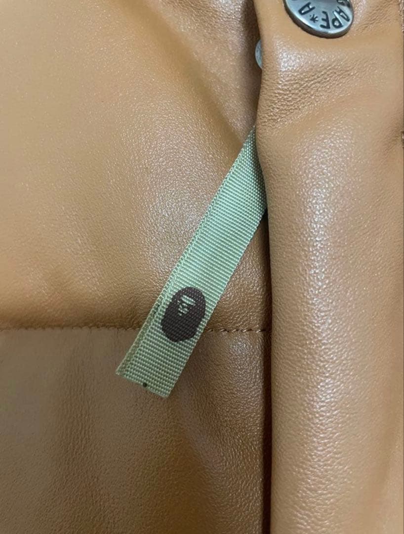 APE シープスキンレザーダウンジャケット　HERO キムタク着　エイプ　初期