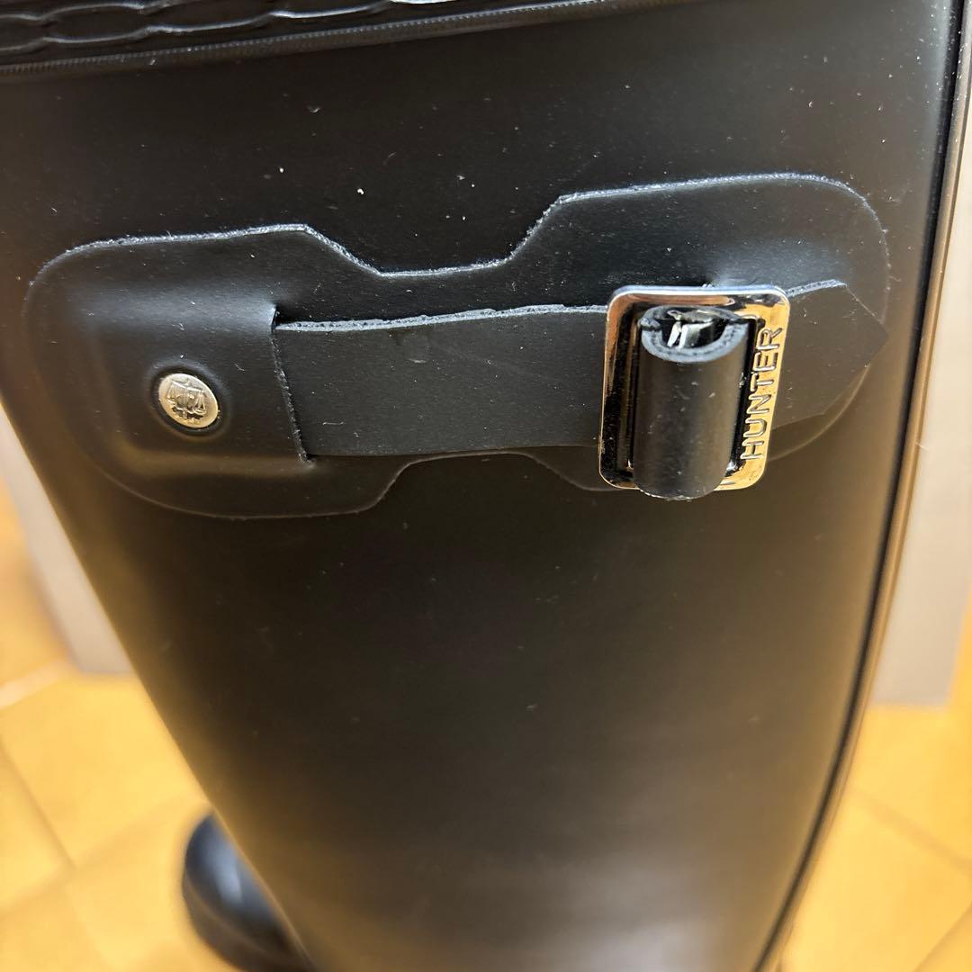 ⭐︎極美品⭐︎HUNTER ブラック ロングブーツ レインブーツ 長靴