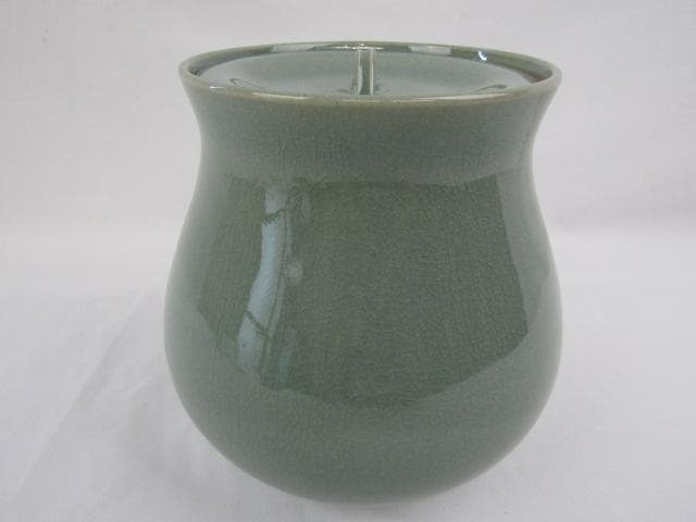 Y5-0824 ◇茶道具 高麗青磁 韓国 人間文化財 柳海剛(柳根瀅) 水指◇