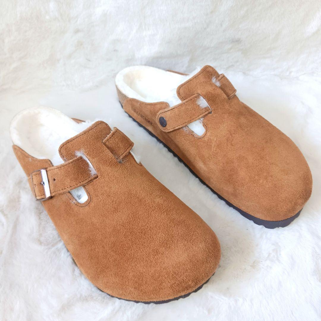 未使用 BIRKENSTOCK シアリング　スリッポン　ボアサンダル　28cm