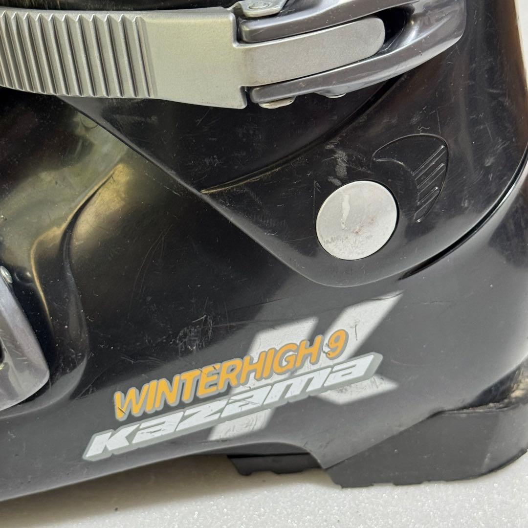 軽量28cmスキーブーツKAZAMA winterhigh9黒色ブラック　初心者