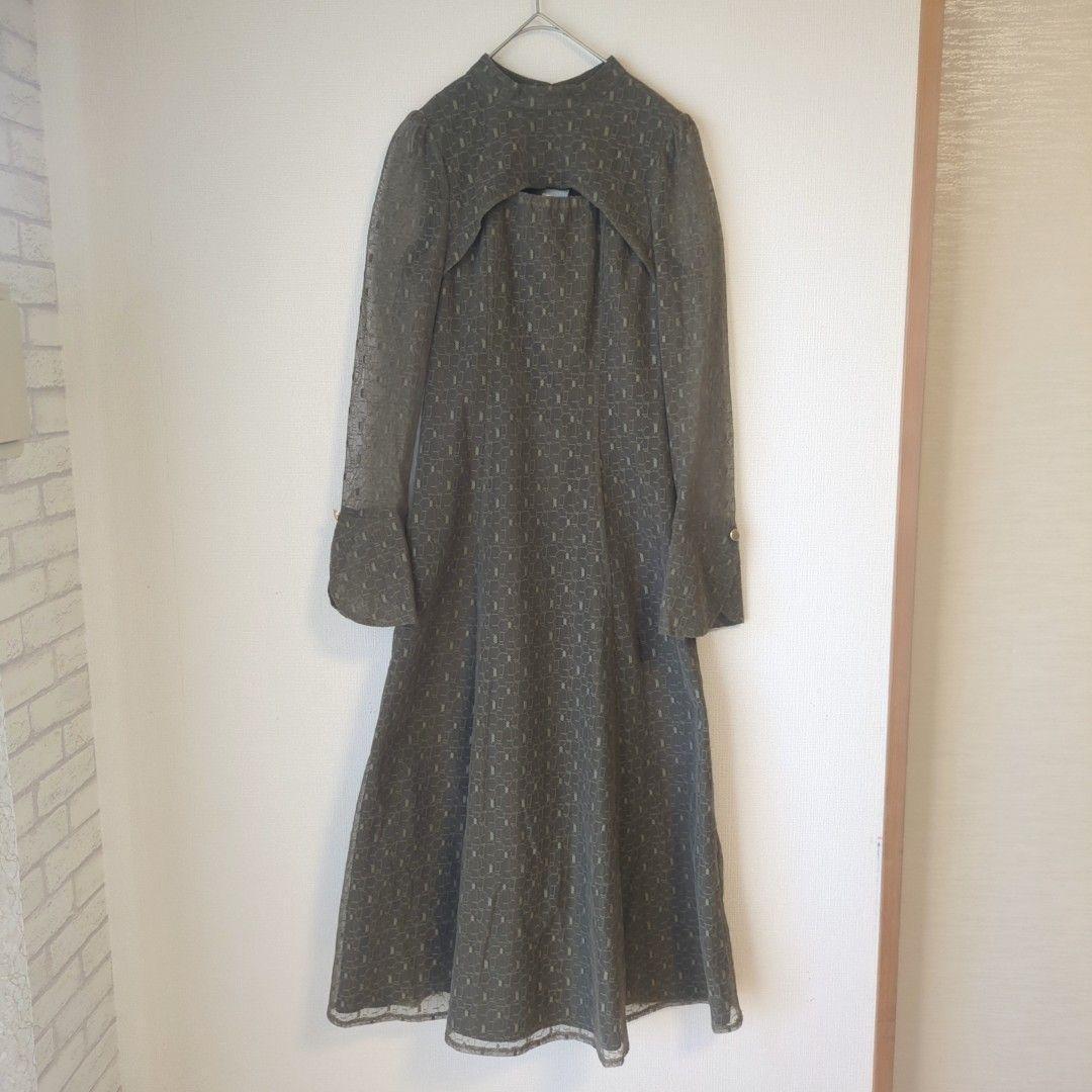 美品 ANDRESD アンドレスド バックオープンジオメトリック L 大きい