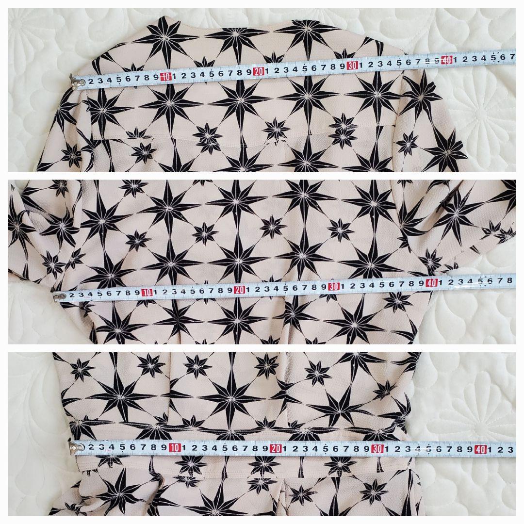 売約済み✨️専用　スタイリング／ケイシラハタ　八芒星柄カシュクールワンピース