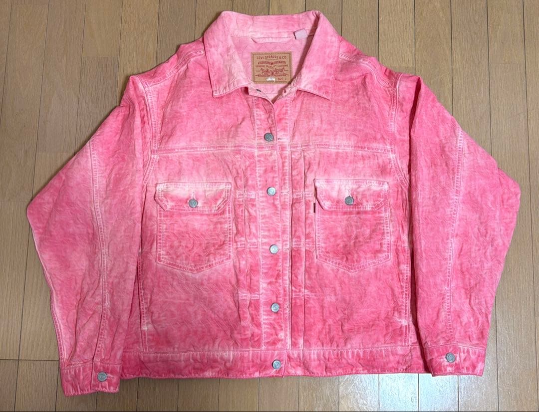 ジャケット・アウター stussy & LEVI'S DYED JACQUARD JACKET