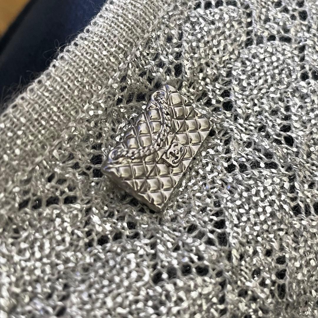 R*り様 CHANEL シルバー銀糸　半袖Tシャツ