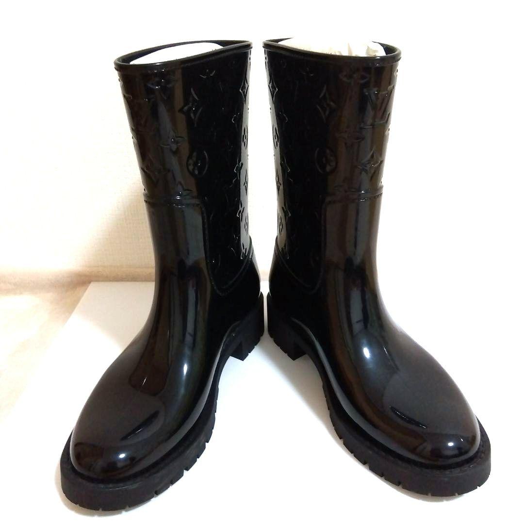 新品　未使用　LOUIS VUITTON ブラック長靴　ドロップス　38