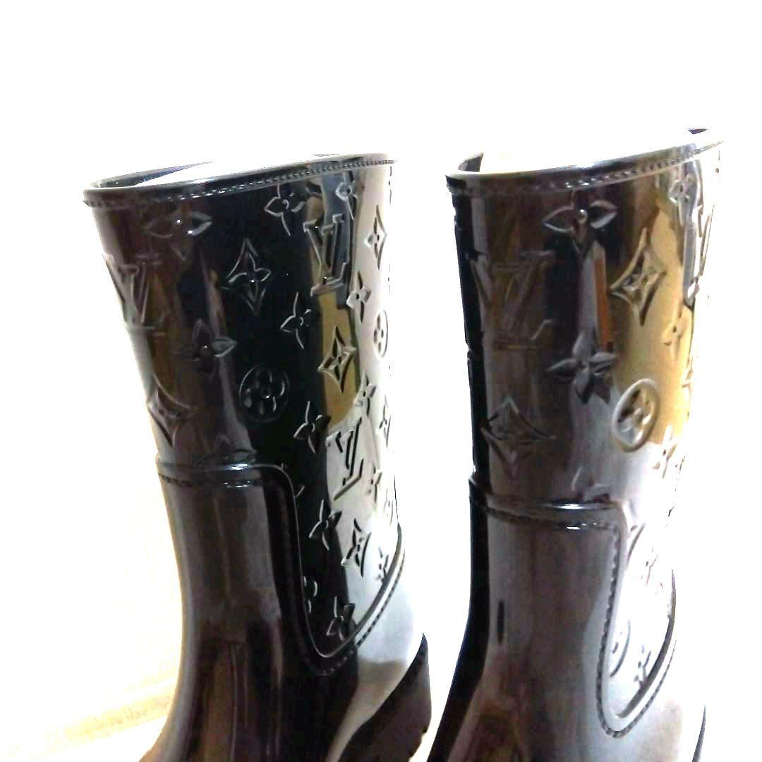 新品　未使用　LOUIS VUITTON ブラック長靴　ドロップス　38