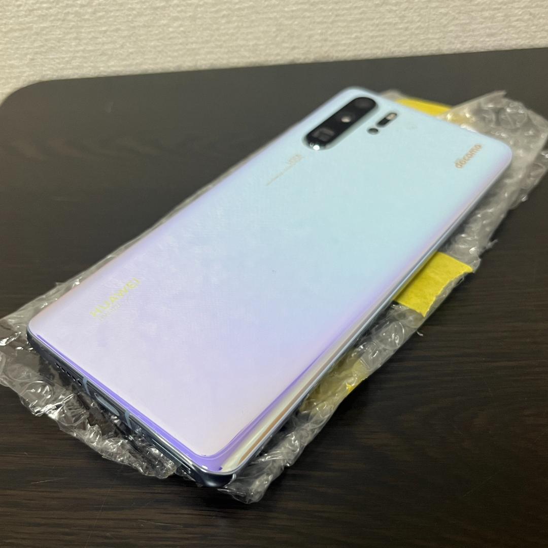 【中古】ドコモ HUAWEI P30 Pro 128GB クリスタル【動確済】
