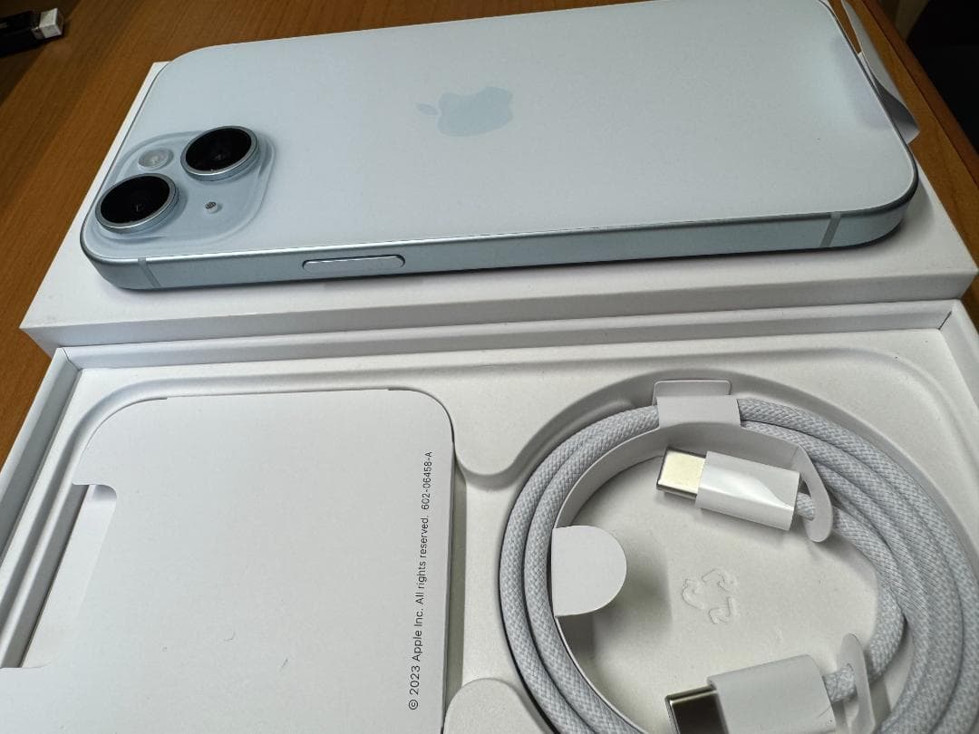 98% iPhone 15 ブルー 128GB 付属品付き