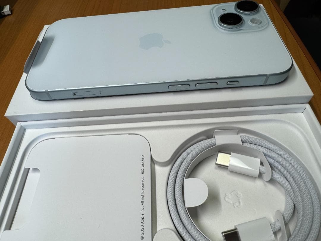 98% iPhone 15 ブルー 128GB 付属品付き