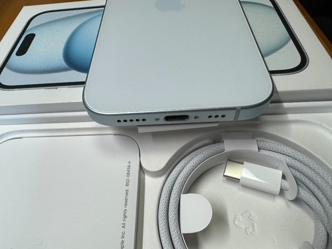 98% iPhone 15 ブルー 128GB 付属品付き