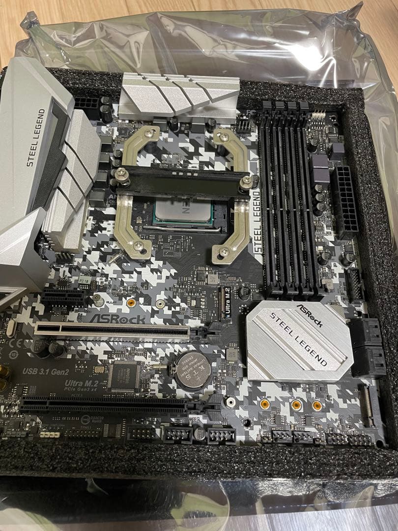 ASRock B450M STEEL LEGEND マザーボード2700Xセット