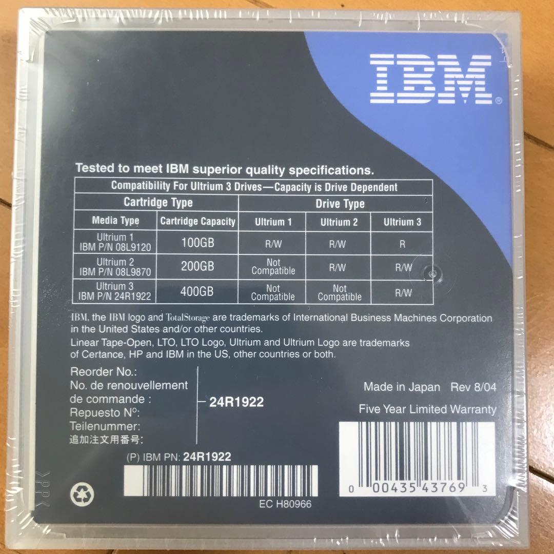 IBM LTO3 データカートリッジ 10本（未開封）