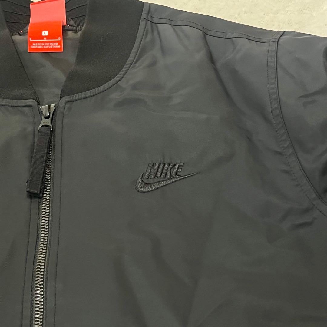 極美品希少ナイキ AF135周年記念 中綿 ボンバージャケット MA-1 黒 L