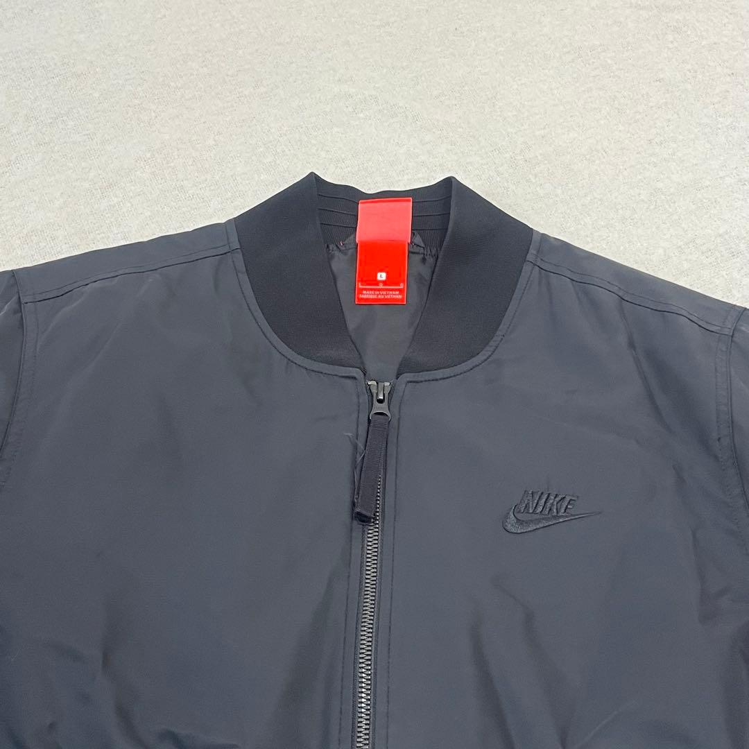 極美品希少ナイキ AF135周年記念 中綿 ボンバージャケット MA-1 黒 L