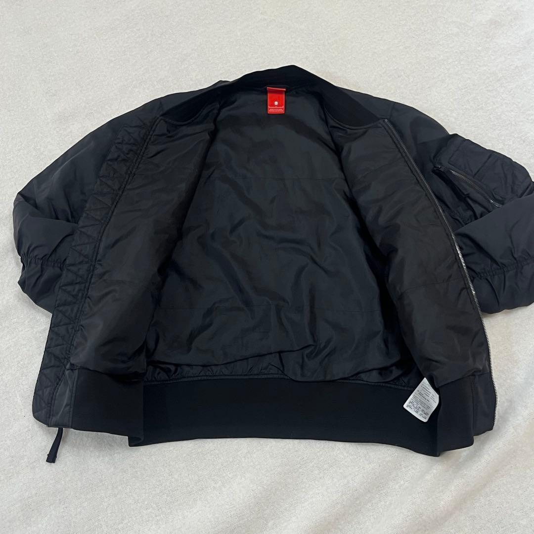 極美品希少ナイキ AF135周年記念 中綿 ボンバージャケット MA-1 黒 L