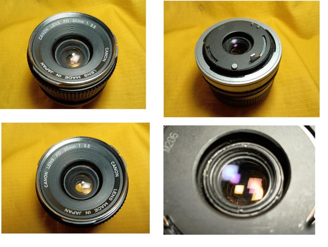 キヤノンAE-1＋FD35mm 1:3.5 【きれいな整備品中古】
